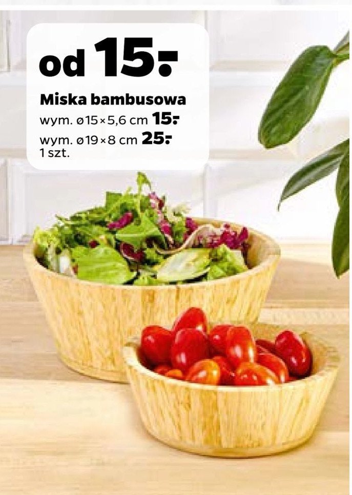 Miska bambusowa 19 x 8 cm promocja