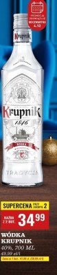 Wódka Krupnik 40%, 700 ml promocja w Biedronka