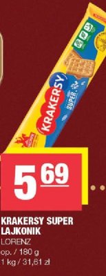 Krakersy Super Lajkonik Lorenz promocja w SPAR