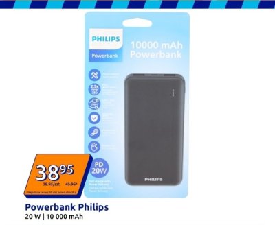 Powerbank Philips 20 W | 10 000 mAh promocja w Action