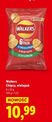Chipsy wielopak 6 x 25 g  promocja w Lidl
