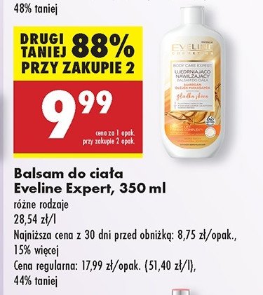 Balsam pod prysznic intensywnie ujędrniający Eveline argan oil + macadamia promocja