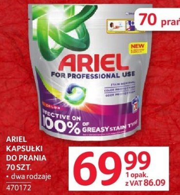 Kapsułki do prania Ariel 70 szt. promocja w Selgros