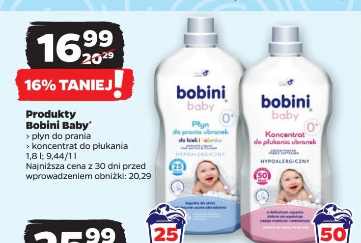 Płyn do prania ubranek dziecięcych Bobini baby promocja