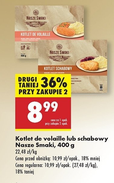 Kotlet schabowy z kapustą Nasze smaki promocja