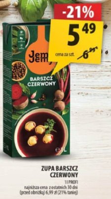 Zupa barszcz czerwony Jem promocja w Arhelan