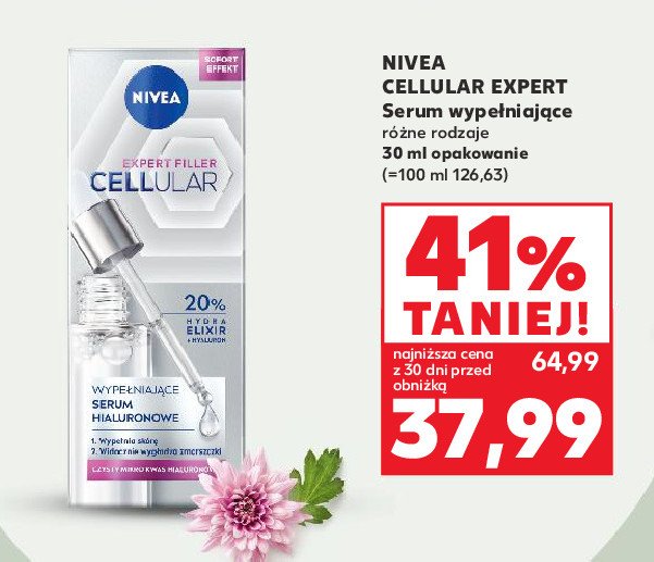 Serum hialuronowe Nivea cellular expert filler promocja