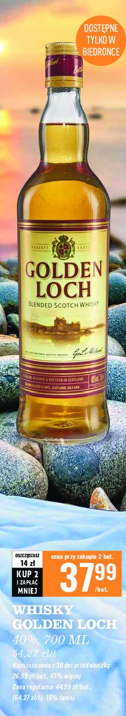Whisky GOLDEN LOCH promocja w Biedronka