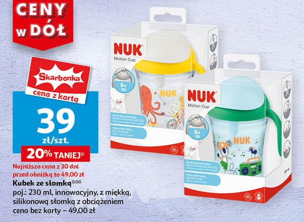 Kubek ze słomką 230 ml Nuk promocja