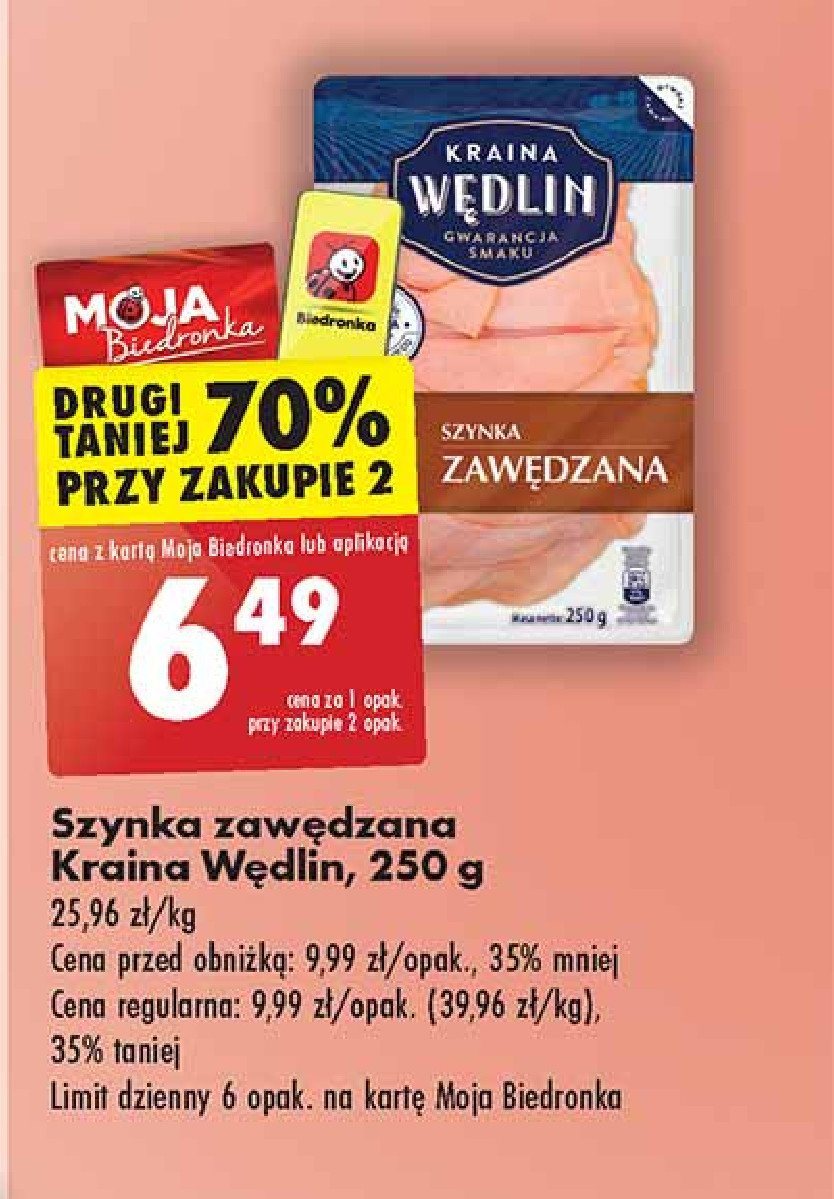 Szynka zawędzana Kraina wędlin promocja