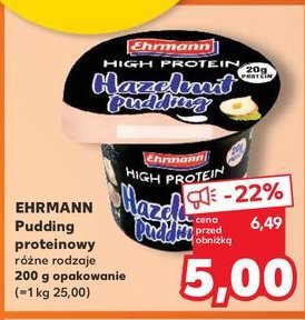 Pudding o smaku orzechowym Ehrmann high protein promocja