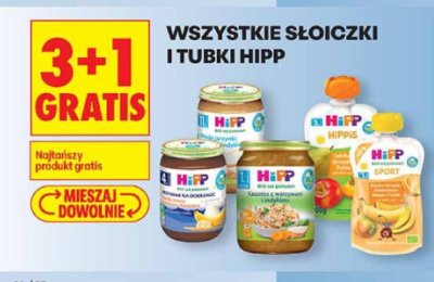 Słoiczki i tubki HiPP różne rodzaje promocja w Biedronka