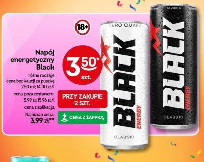 Napój energetyczny Black Classic promocja w Żabka