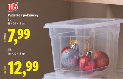 Pudełko z pokrywką 5L promocja w Lidl