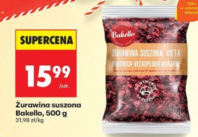 Żurawina suszona 500 g promocja w Biedronka
