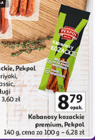 Kabanosy kozackie Pekpol promocja w Auchan