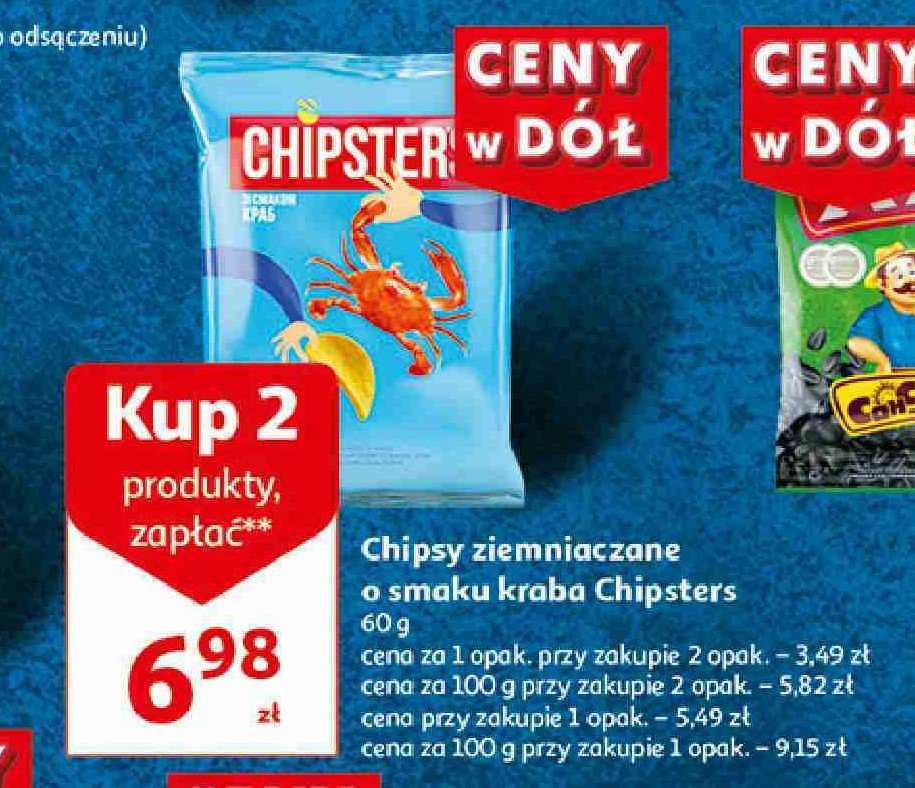 Chipsy o smaku kraba Chipsters promocja