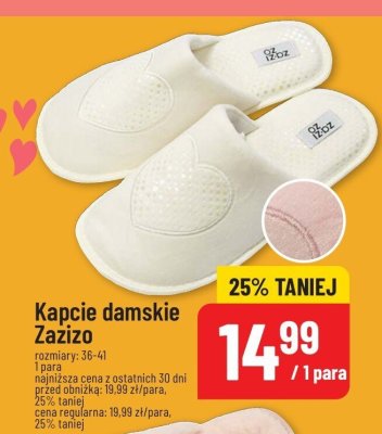 Kapcie damskie Zażizo różne kolory rozmiary: 36-41 1 para promocja w POLOmarket