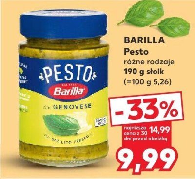 Pesto różne rodzaje promocja w Kaufland