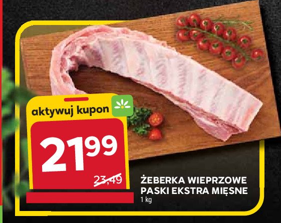 Żeberka wieprzowe paski extra promocja