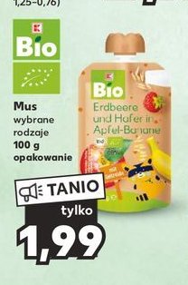 Mus brzoskwinia jab艂ko banana K-classic bio promocja