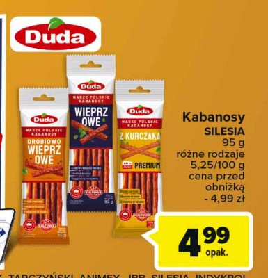Kabanosy wieprzowe Silesia duda promocja