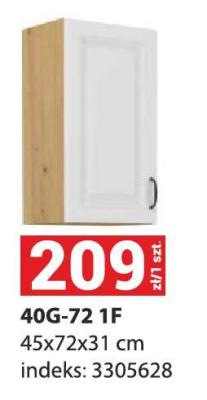 Szafka kuchenna 40G-72 1F 45x72x31 cm promocja w Merkury Market