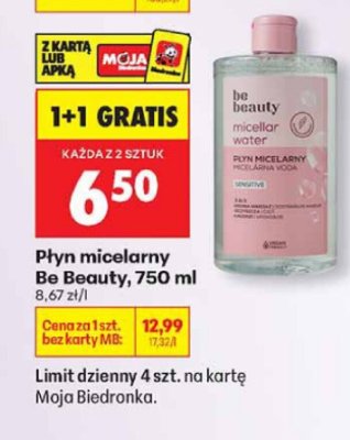 Płyn micelarny, 750 ml promocja w Biedronka
