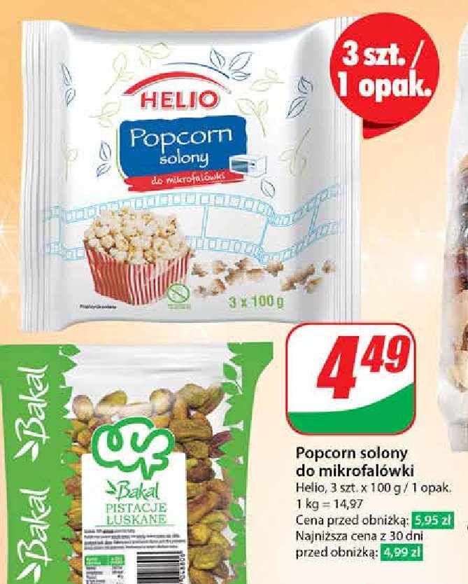 Popcorn solony Helio promocja