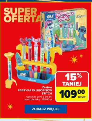 Zestaw Fabryka Długopisów Stitch promocja w Carrefour