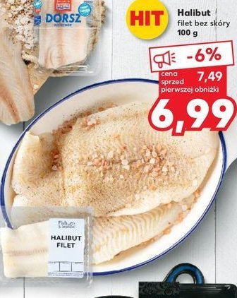 Halibut filet bez skóry Fish & seafood promocja