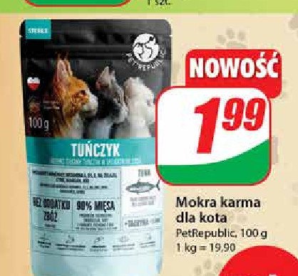 Karma dla kota tu艅czyk Pet republic promocja