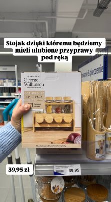 Stojak na przyprawy George Wilkinson Scandi 8-Jar Spice Rack promocja w Action