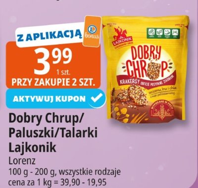 Dobry Chrup/Paluszki/Talarki Lajkonik Lorenz promocja w Leclerc