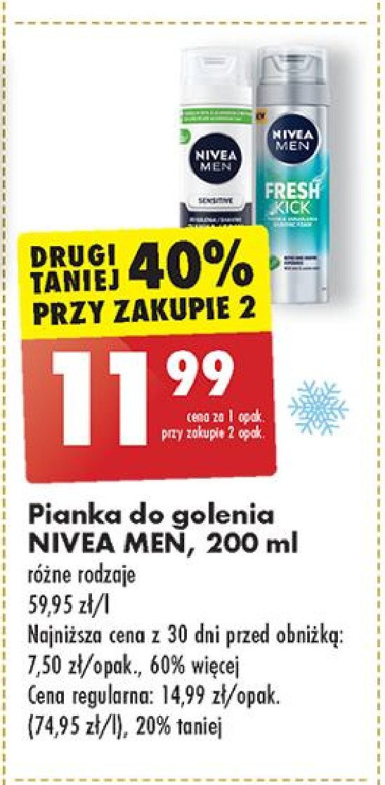 Pianka do golenia promocja w Biedronka