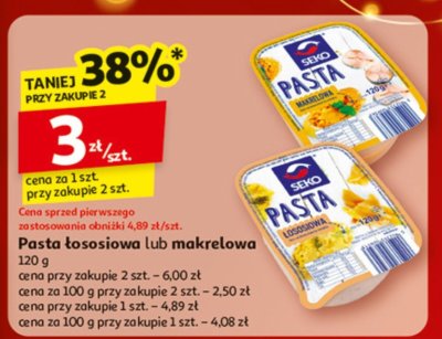 Pasta makrelowa 120g promocja w Auchan