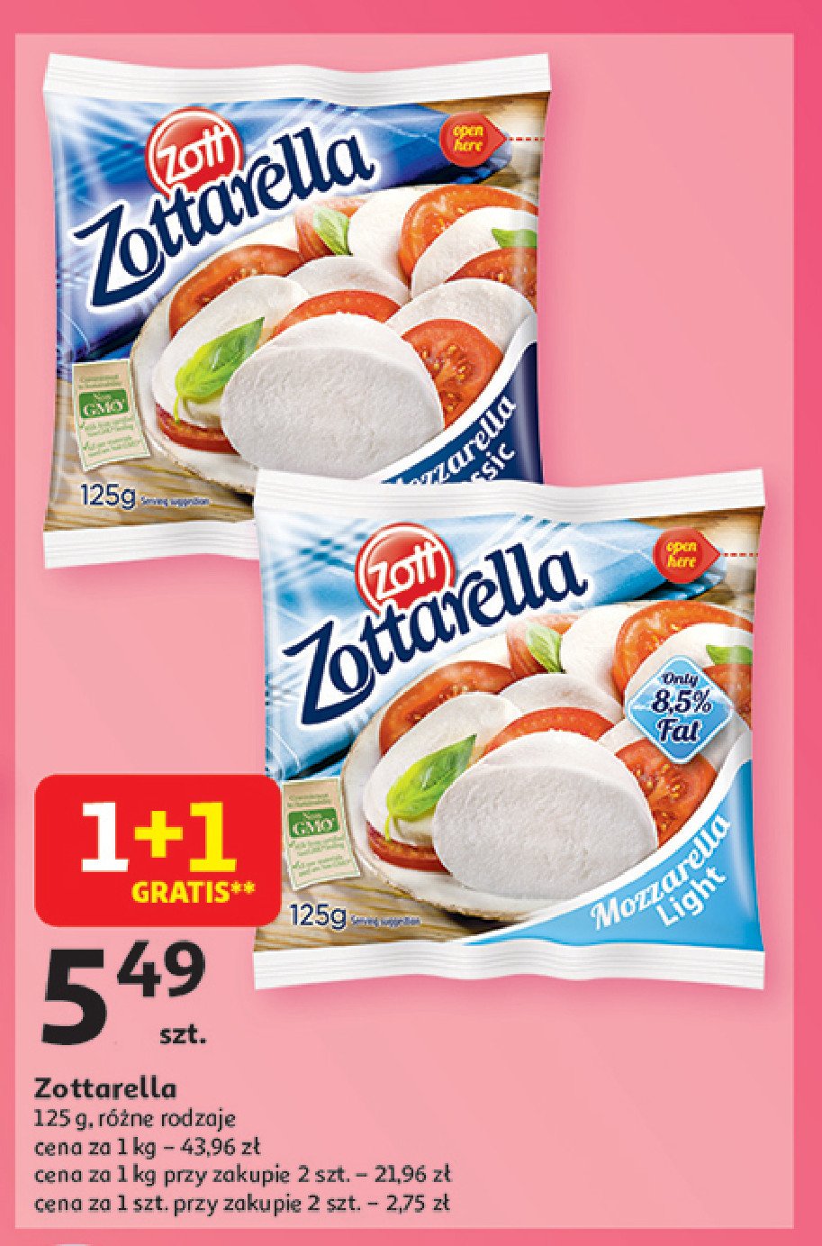 Ser classic Zott zottarella promocja