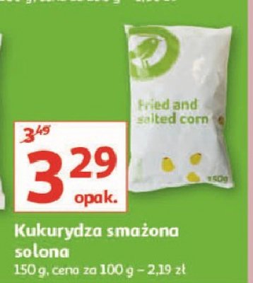 Kukurydza smażona solona Auchan promocja