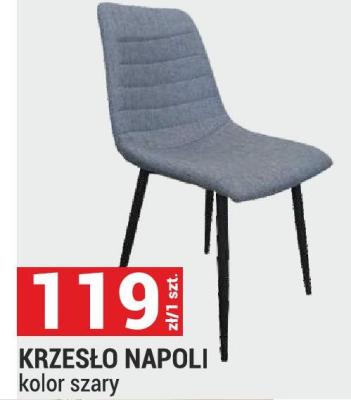 Krzesło NAPOLI kolor szary promocja w Merkury Market