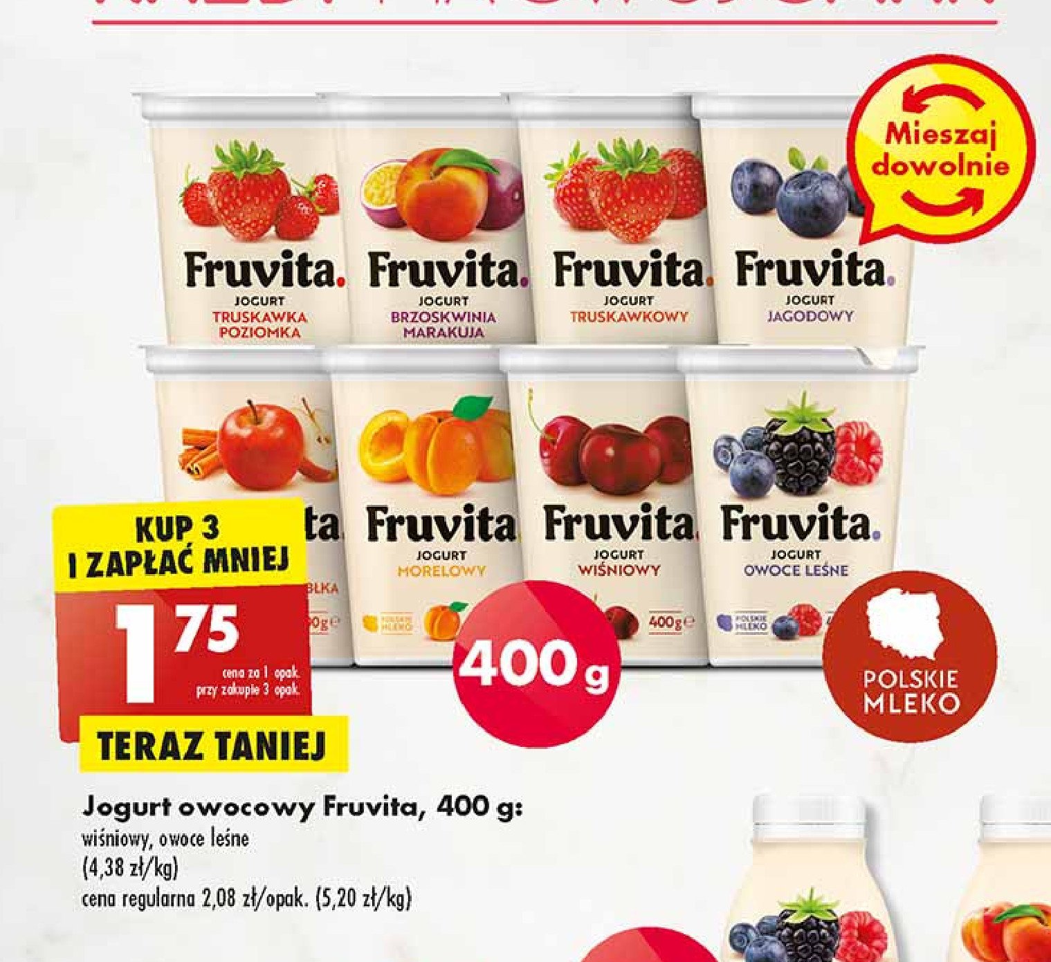Jogurt jagoda Fruvita promocje
