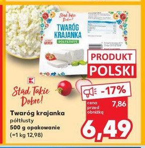 Twaróg krajanka półtłusty K-classic promocja