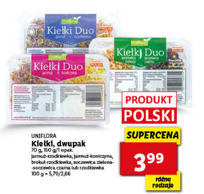 Kie艂ki jarmu偶 + koniczyna Uniflora promocja