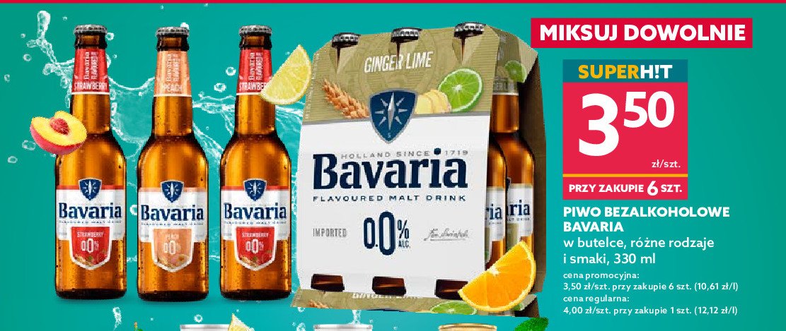 Piwo Bavaria peach malt promocja