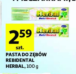 Pasta do z臋b贸w herbal Mattes rebi-dental promocja