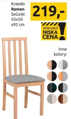 Krzesło Ramen Lamea promocja w Black Red White