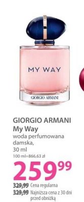 Woda perfumowana GIORGIO ARMANI My Way damska promocja w Hebe