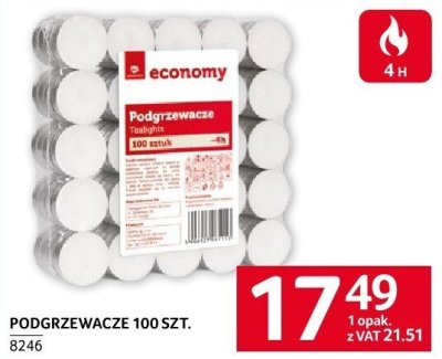Podgrzewacze 100 SZT. economy promocja w Selgros