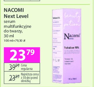 Serum trehalose 10 % NACOMI NEXT LEVEL promocja