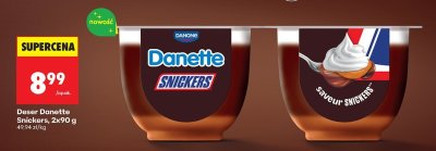 Deser Danette Snickers 2x90 g promocja w Biedronka