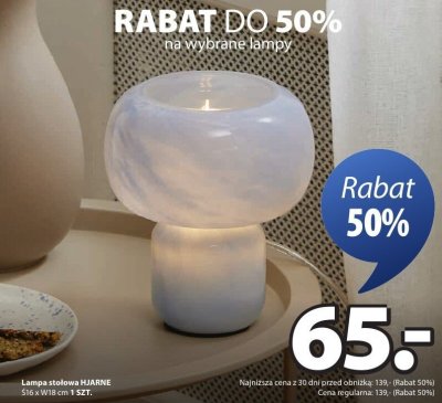 Lampa stołowa HJARNE promocja w Jysk